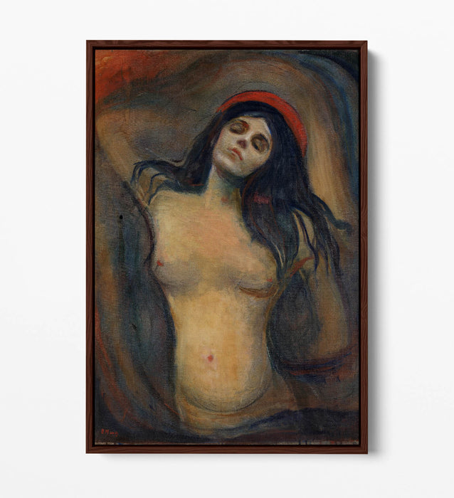 Float Effect Canvas Art - Edvard Munch Madonna Premium Wall Decor Print