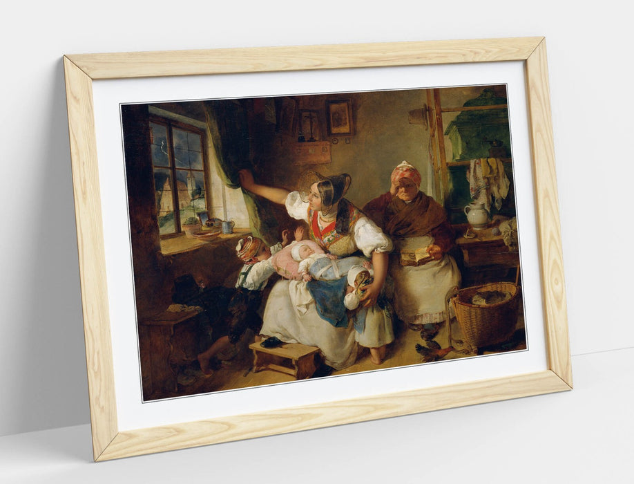 Framed Wall Art Thunderstorm Painting Print - Handmade Wall Decor UK Made Frames