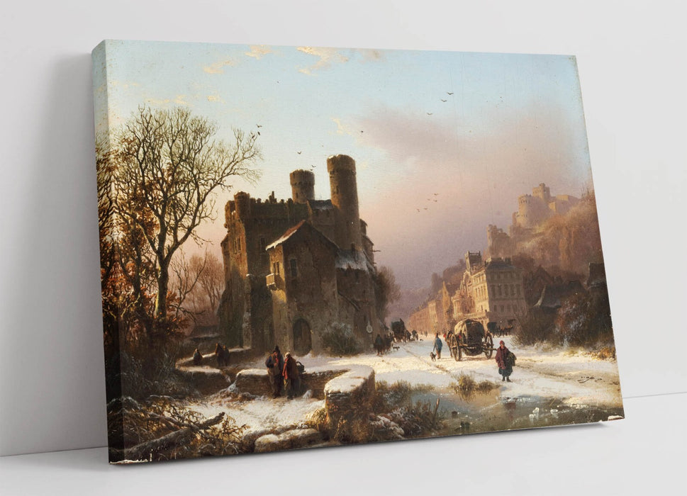 Canvas Wall Art – Barend Koekkoek Winter Landscape Print on Archival Grade Canvas