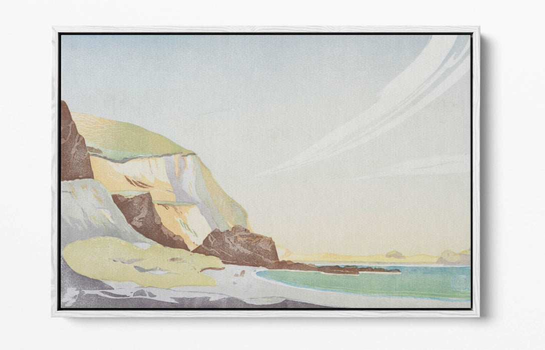 Float Effect Canvas Art - William Cooch Houghton Bay | Premium Varnish Finish