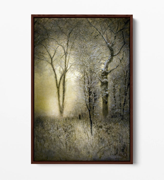 Canvas Wall Art – Winter Landscape Art with Float Effect Canvas Print
