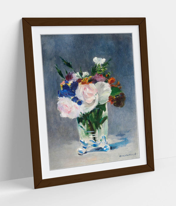 Framed Art Poster - Edouard Manet Flowers In A Crystal Vase | Handmade Wall Art Print