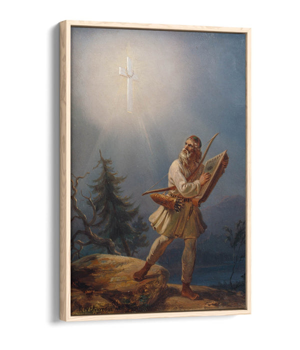ROBERT WILHELM EKMAN, FLEEING PAGANISM -FLOAT EFFECT CANVAS WALL ART PIC PRINT