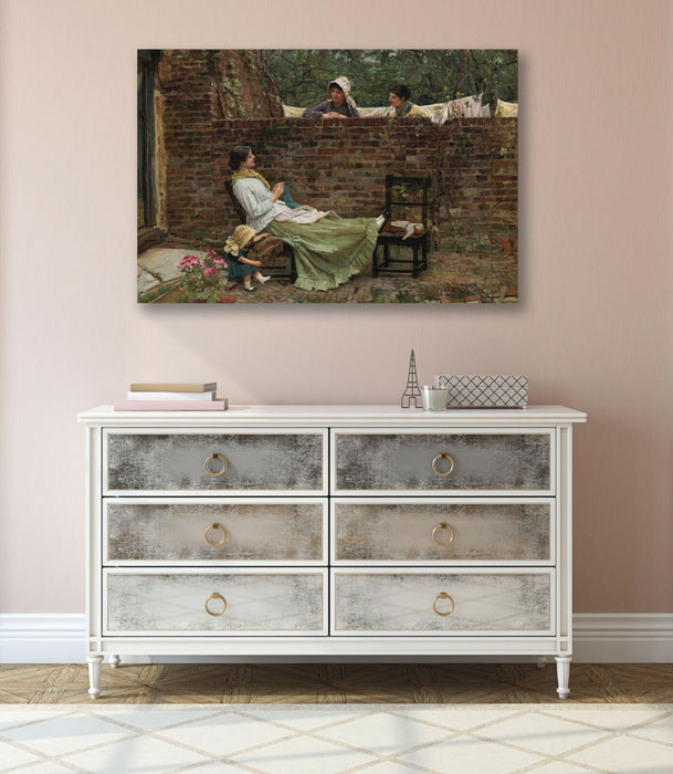 CANVAS WALL ART PRINT ARTWORK PAINTING FRAMED John William Waterhouse  Gossip