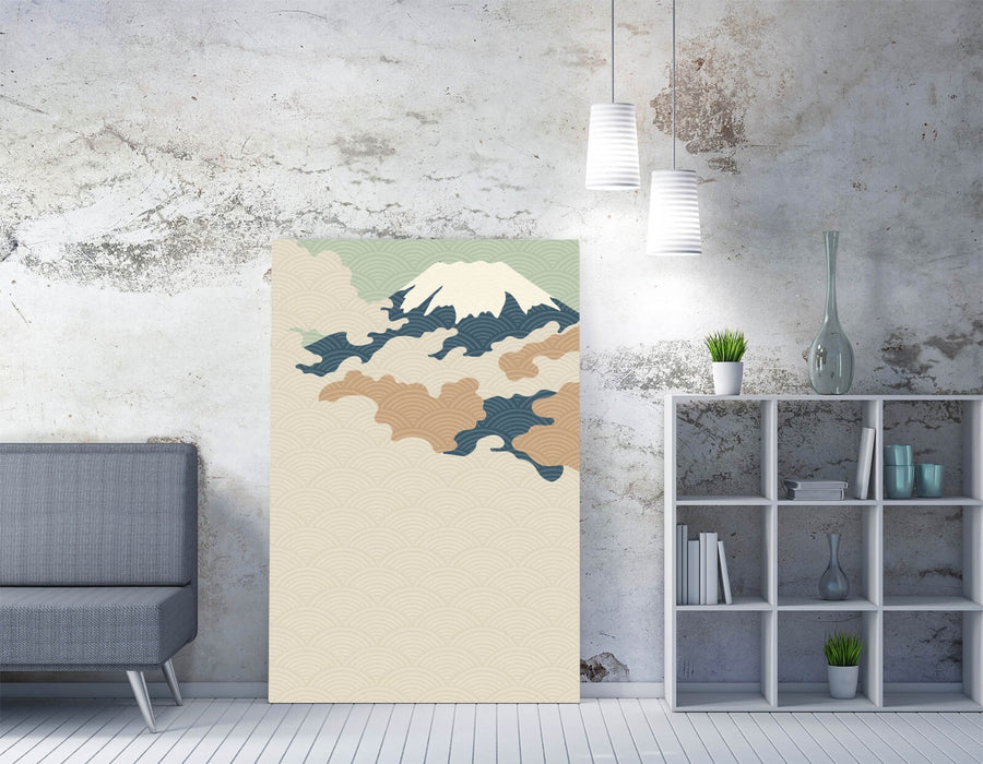 Fuji Mountain Canvas - Minimalist Wall Art | Abstract Home Decor, Ready To Hang