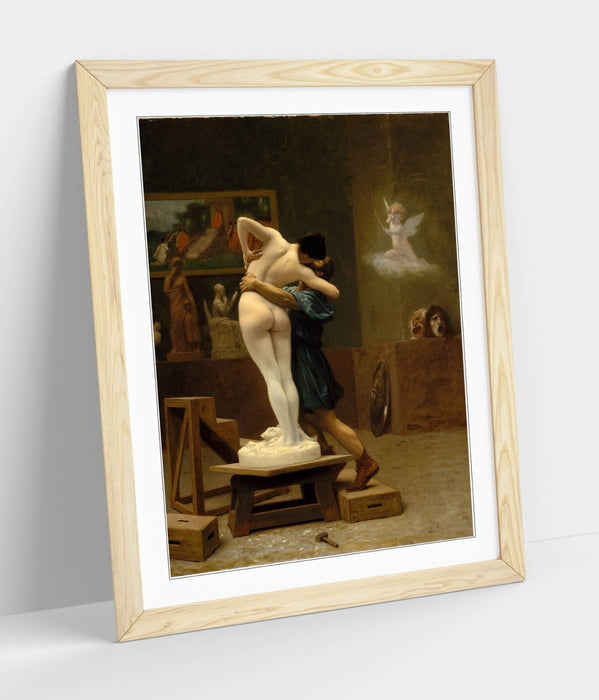 Framed Wall Art - Jean-Leon Gerome Pygmalion And Galatea Classic Art Print Poster