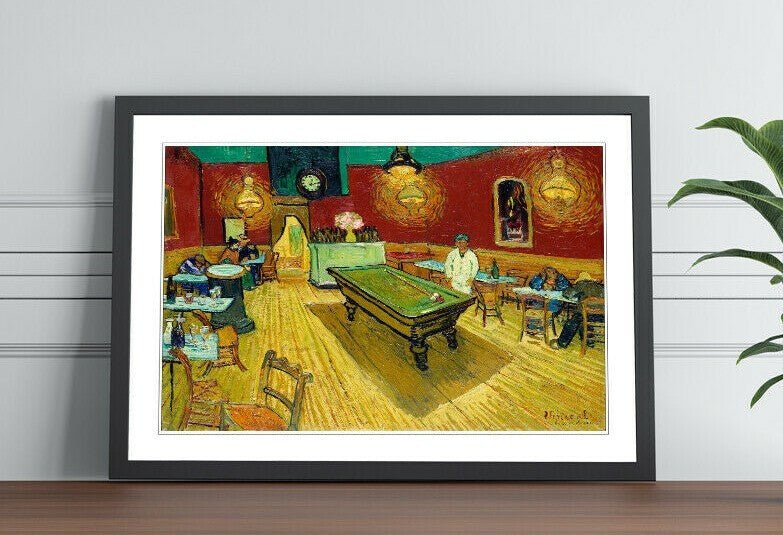 Van Gogh Wall Art - The Night Cafe Classic Framed Art Poster With Quality Wood Frame