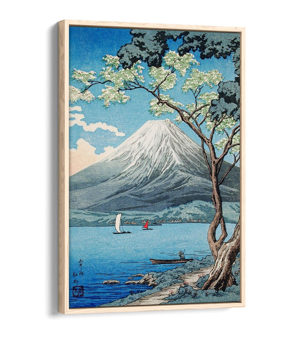 Float Effect Canvas Art – Mount Fuji Print With Custom Deep Frame, Vibrant Wall Decor