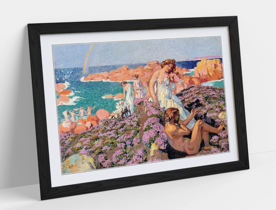 Framed Wall Art Poster - Maurice Denis Ulysses Art Print | Matte Paper, Woodgrain Frame