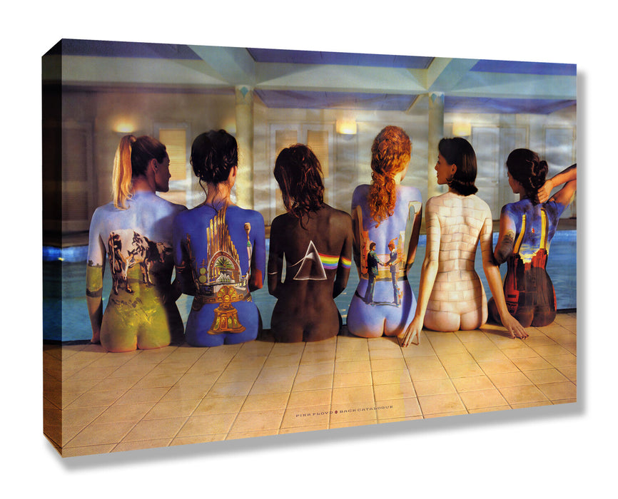 Pink Floyd Canvas Art - Handmade UK Painted Women Canvas Wall Decor, 30mm Deep Frame