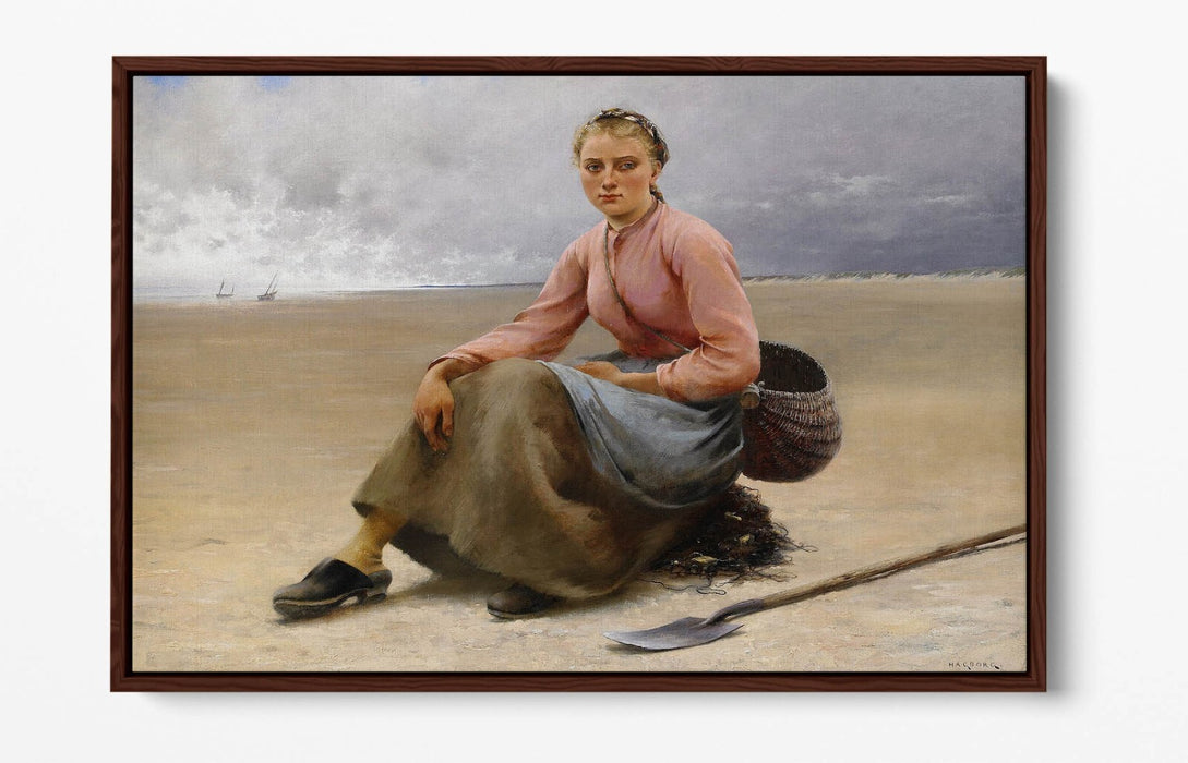 Canvas Wall Print - Oyster Picker Float Effect Canvas Art With Premium Frame