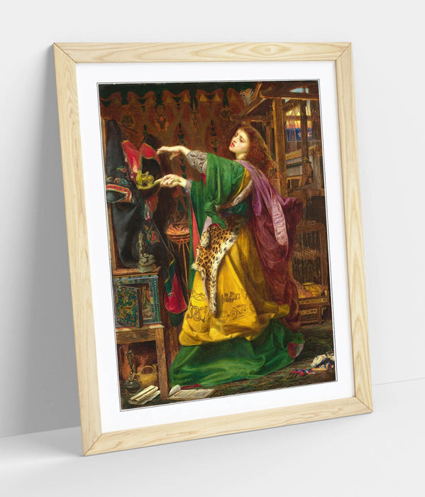 Framed Wall Art - Frederick Sandys Morgan Le Fay Poster Print With Handmade UK Frame