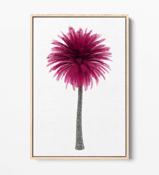 PINK PALM TREE -FLOAT EFFECT CANVAS WALL ART PIC PRINT-