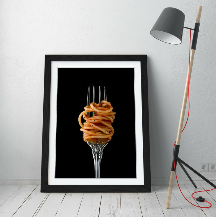 Framed Poster Art - Handmade UK Kitchen Wall Decor With Wood Grain Frame