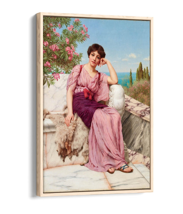 Canvas Wall Art – John William Godward Sweet Dreams Float Effect Print on 30mm Deep Frame