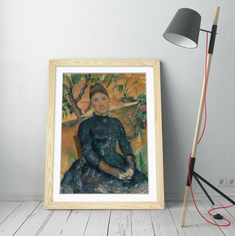 Framed Art Print – Paul Cézanne Madame Cézanne Greenhouse Wall Art Picture