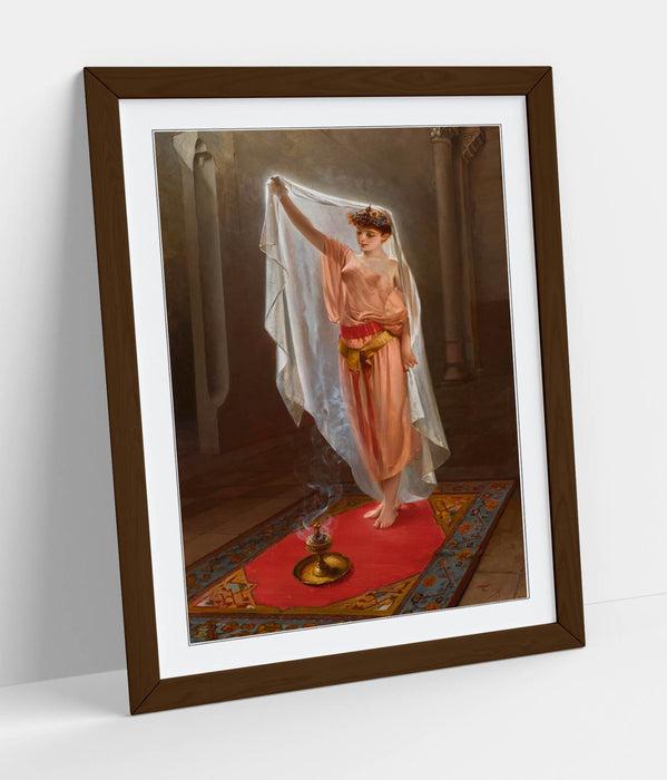 Framed Art Poster - Luis Ricardo Falero Oriental Beauty Print | Handmade Wall Art