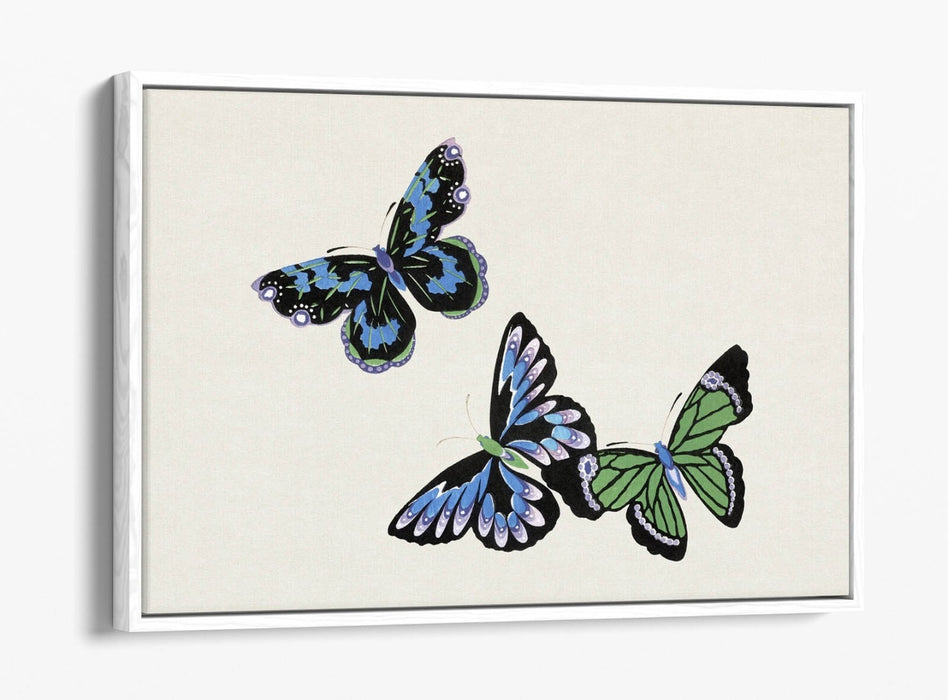 Canvas Wall Art – Handmade Butterfly Wall Decor With Float Effect Canvas Print