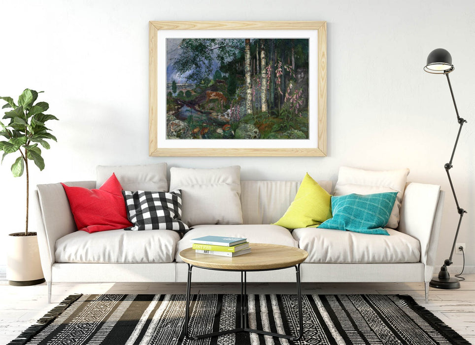 Framed Wall Art – Nikolai Astrup Foxgloves Painting | Handmade Wall Decor UK
