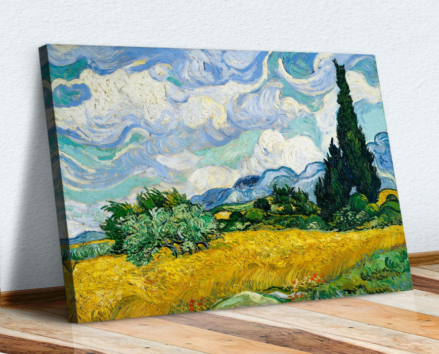 VAN GOGH CANVAS WALL ART PRINT ARTWORK PICTURE Wheat Field with Cypresses