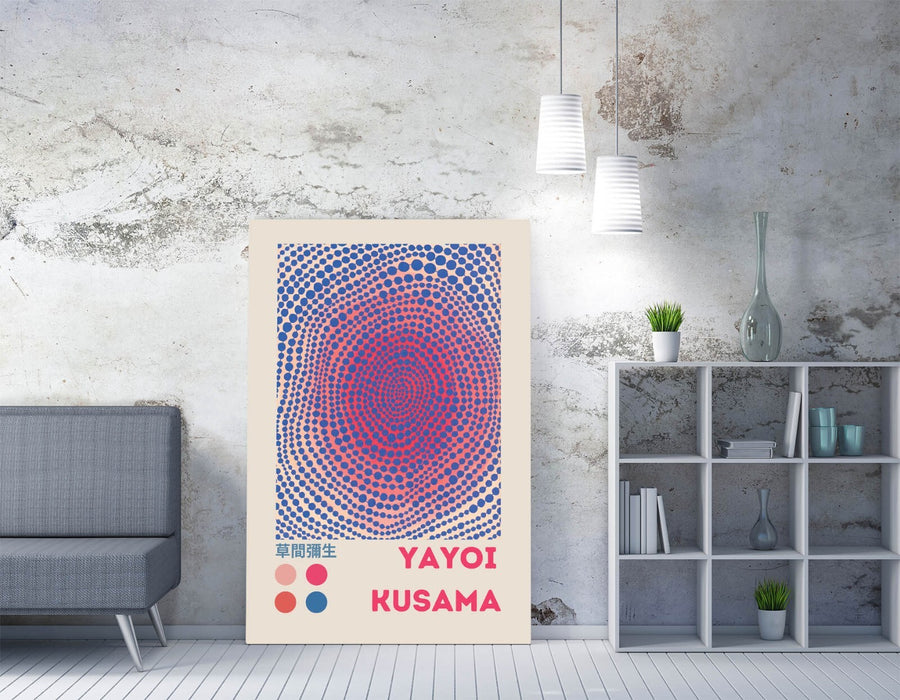 Canvas Wall Art - Yayoi Kusama Abstract Canvas Print | Contemporary Wall Decor