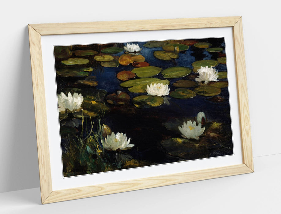 Framed Wall Art Featuring Albert Edelfelt Waterlilies Poster - UK Handmade Frame