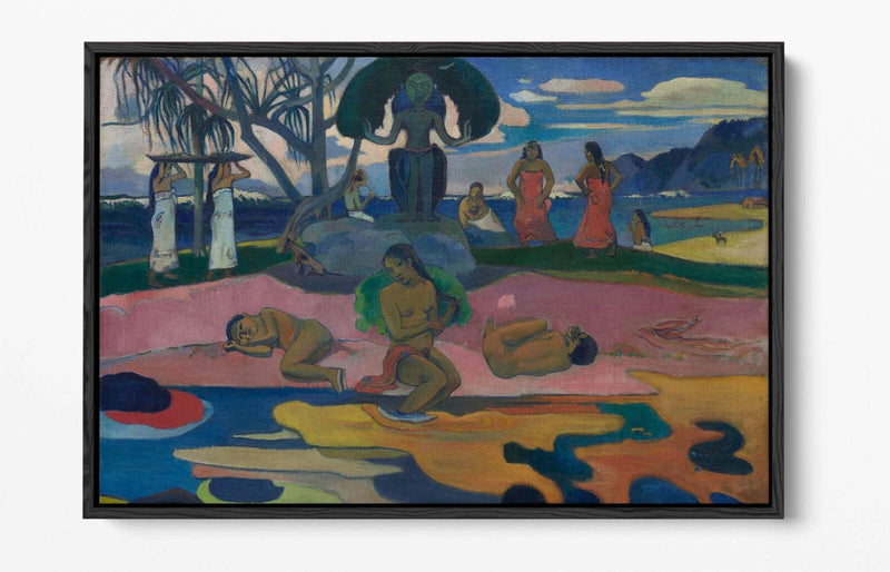 Float Effect Canvas Art - Paul Gauguin Day Of The God Premium Wall Decor