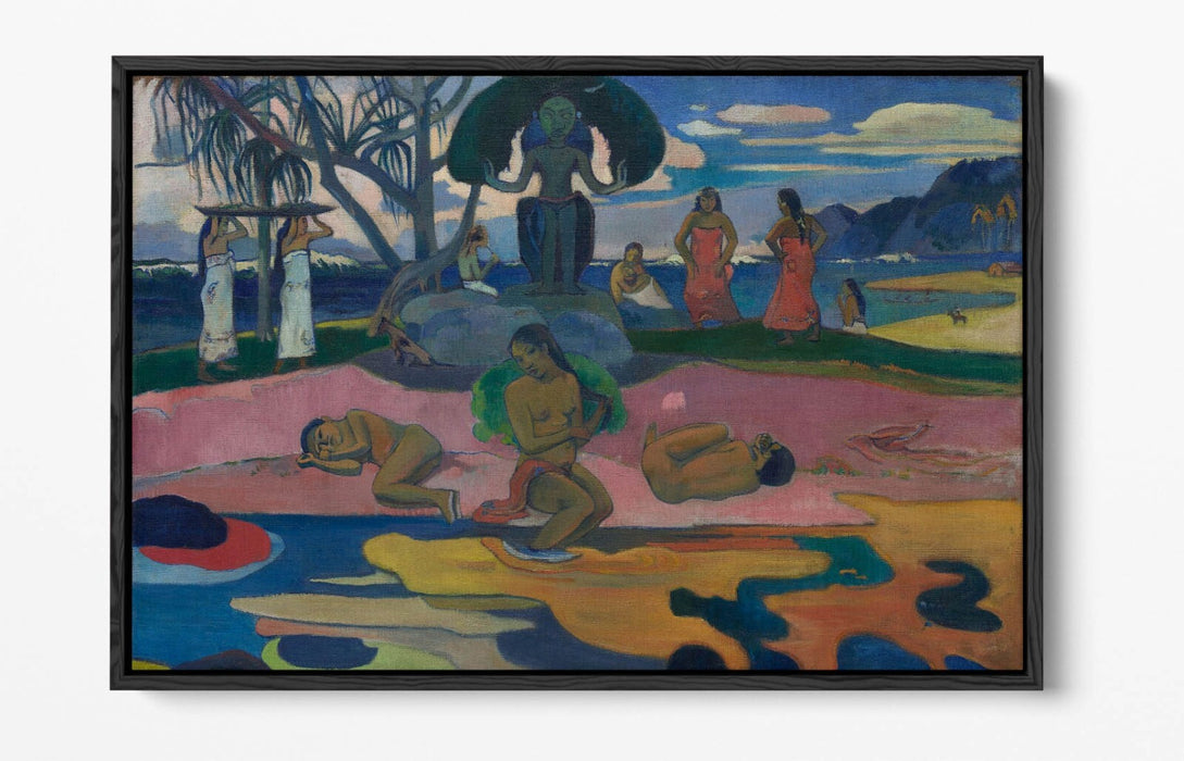 Float Effect Canvas Art - Paul Gauguin Day Of The God Premium Wall Decor