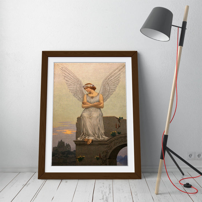 Framed Wall Art Featuring Alexandre Seon The Thought Painting – Matte Paper Print