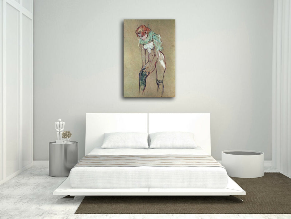 Canvas Wall Art - Henri Lautrec Print | Attractive Woman Artwork Ready To Hang