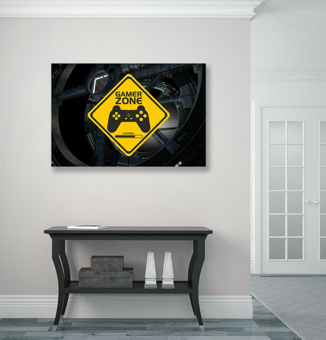 Gamer Zone Canvas Art – Vibrant Canvas Wall Art For Kids Room Decor