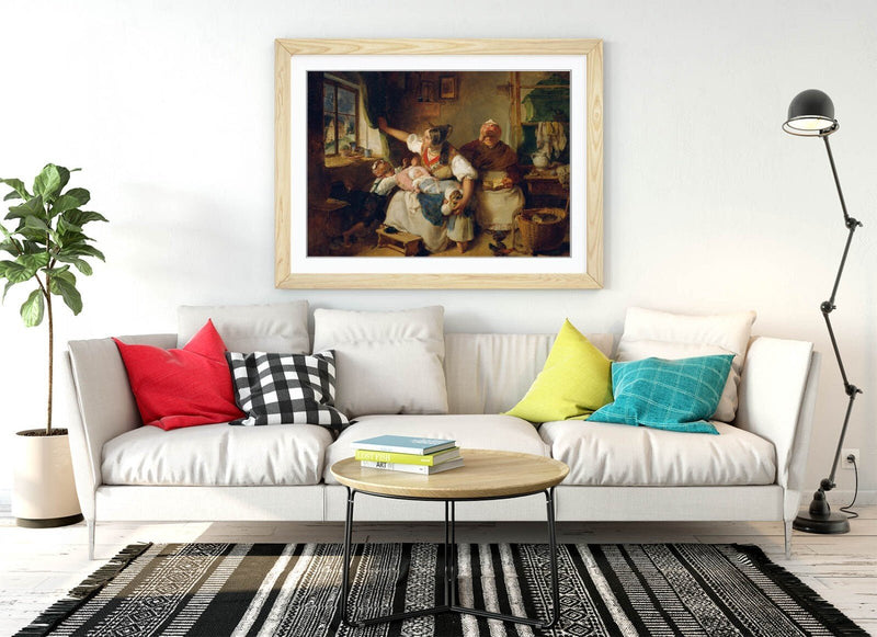 Framed Wall Art Thunderstorm Painting Print - Handmade Wall Decor UK Made Frames