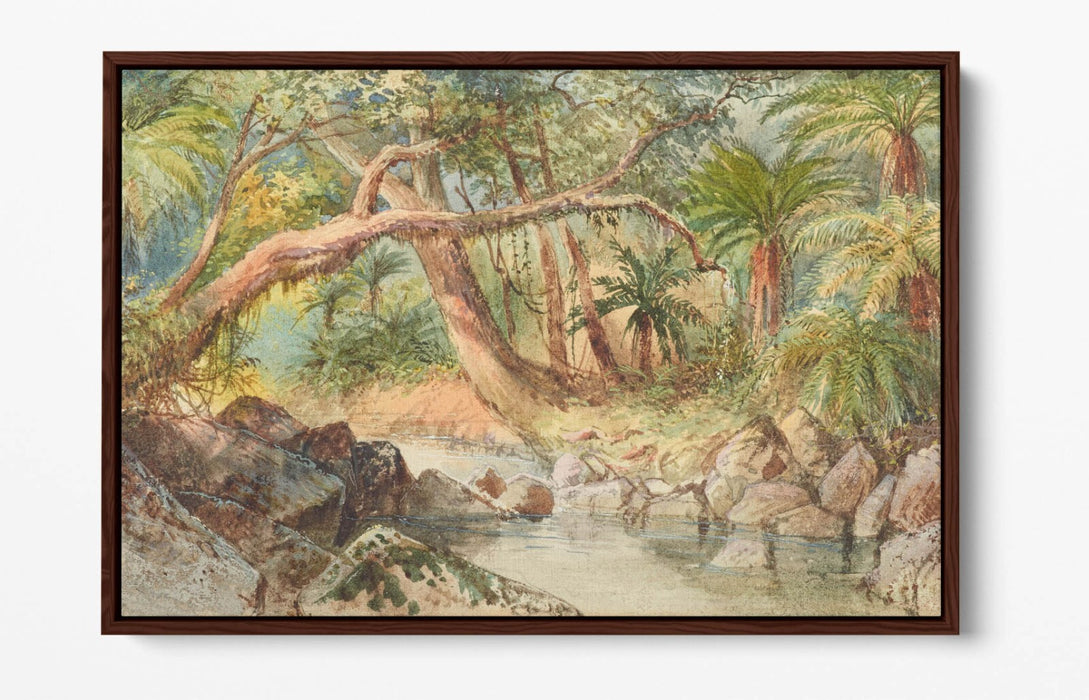 Canvas Wall Art Premium Float Effect Print By Nicholas Chevalier Holmes Bay