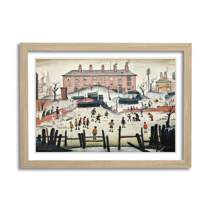 The Cricket Match People FRAMED WALL ART PRINT ARTWORK PAINTING LS Lowry Style