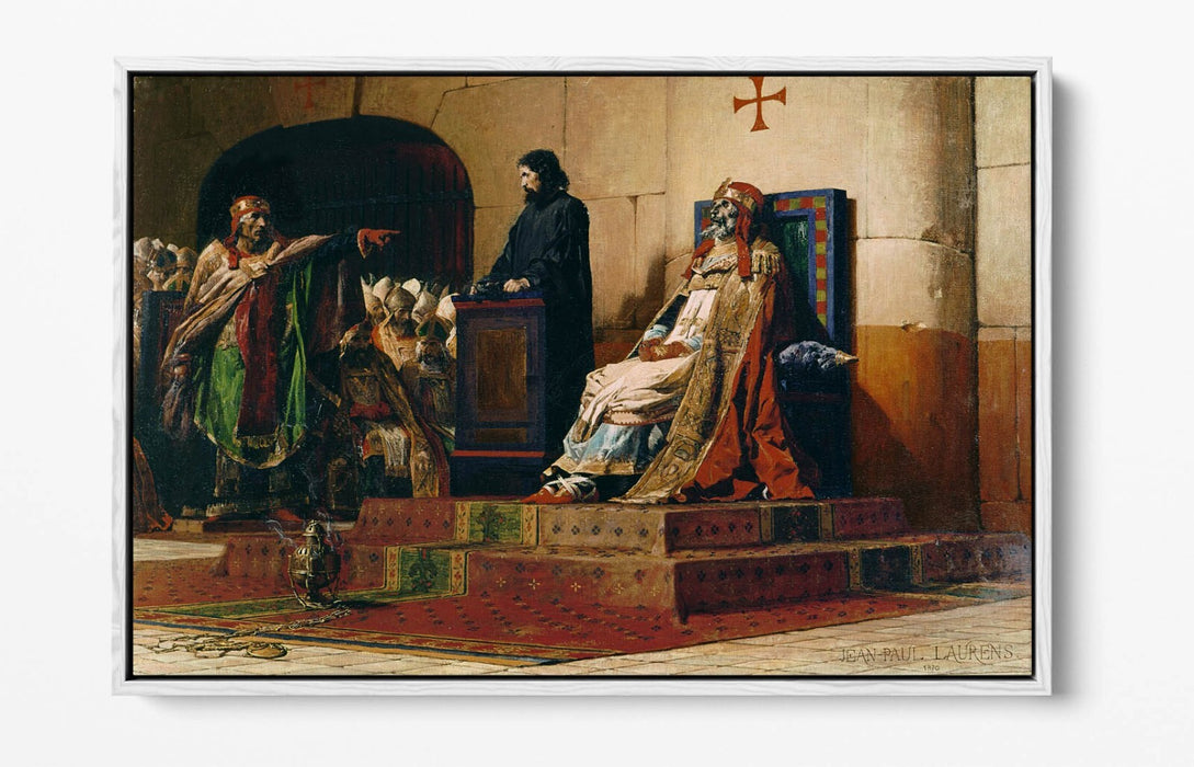 JEAN-PAUL LAURENS, THE CADAVER SYNOD -FLOAT EFFECT CANVAS WALL ART PIC PRINT