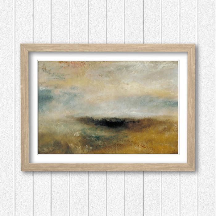 Framed Art Poster - J M W Turner Storm Coming Classic Painting Print | UK Handmade Frame