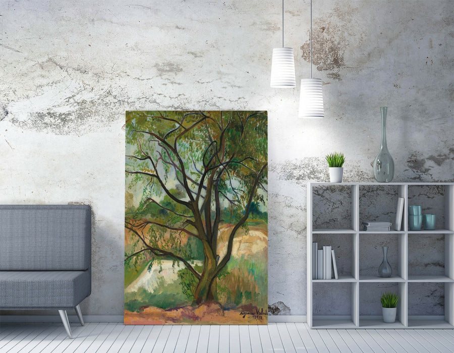 Canvas Wall Art - Suzanne Valadon The Tree | Handmade Abstract Tree Artwork Print