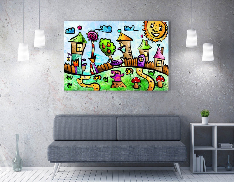 Kids Bedroom Wall Art – Colorful Kids Canvas | Framed Canvas Print Decor