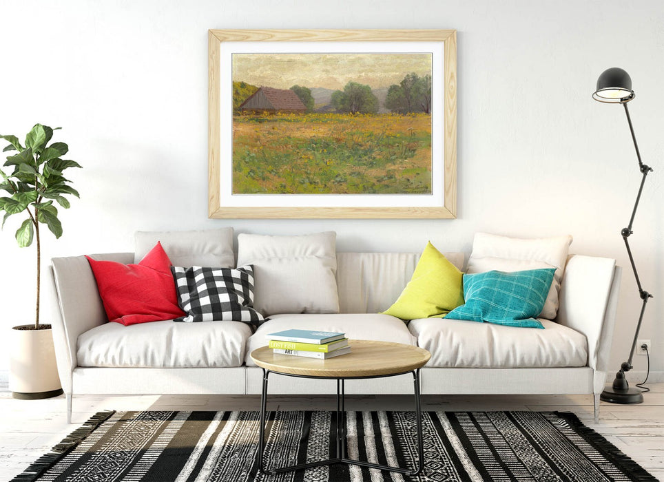Framed Wall Art - Ferdinand Katona Meadow Painting Print | Handmade Wall Decor