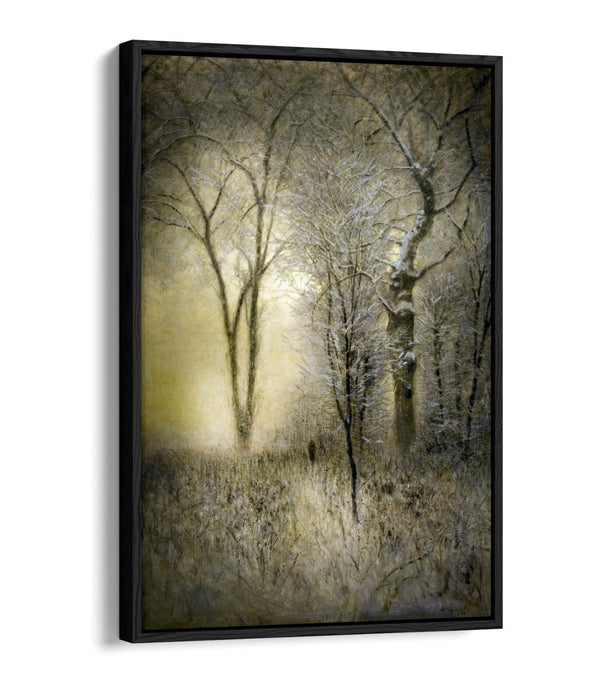 Canvas Wall Art – Winter Landscape Art with Float Effect Canvas Print
