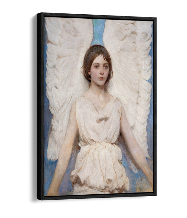 Float Effect Canvas Art - Angel Print on 30mm Deep MDF Frame with Satin Finish