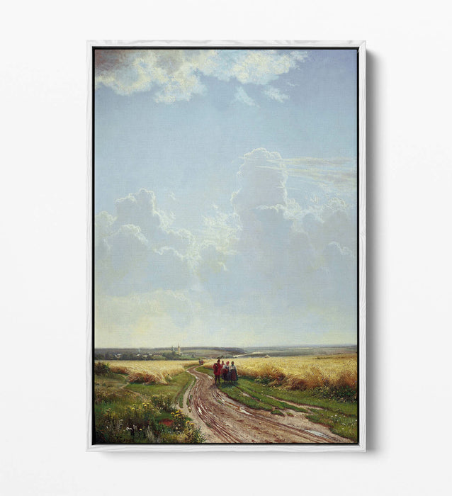 IVAN SHISHKIN, NOON IN THE NEIGHBOURHOOD -FLOAT EFFECT CANVAS WALL ART PRINT ART