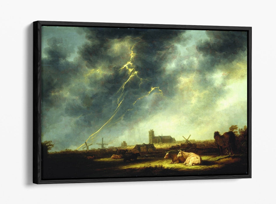 Canvas Wall Art Print – Aelbert Cuyp Thunderstorm | Premium Float Effect Canvas