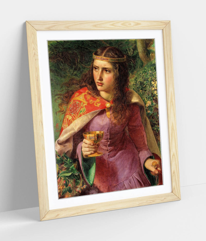 Framed Wall Art Featuring Frederick Sandys Queen Eleanor Print – Matte Paper Poster