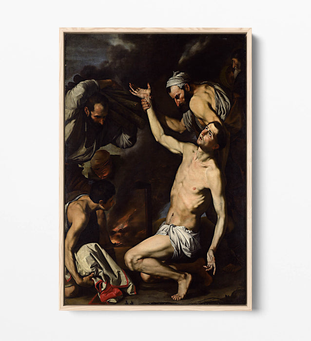 Canvas Wall Art Print - Classic Religious Painting By Jusepe De Ribera | Scratch Resistant Finish, Custom Framed