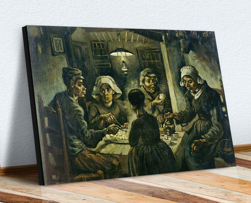 Van gogh potato eaters CANVAS WALL ART PAINTING ARTWORK 30mm DEEP FRAMED PRINT