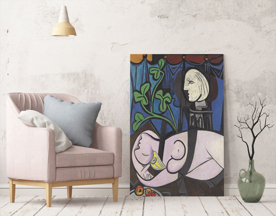 Canvas Wall Art Print - Picasso Nude Green Leaves on Archival Grade Canvas