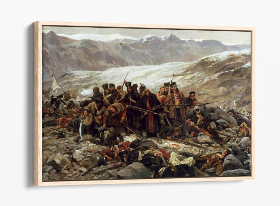 WILLIAM BARNES WOLLEN, THE LAST STAND -FLOAT EFFECT CANVAS WALL ART PIC PRINT