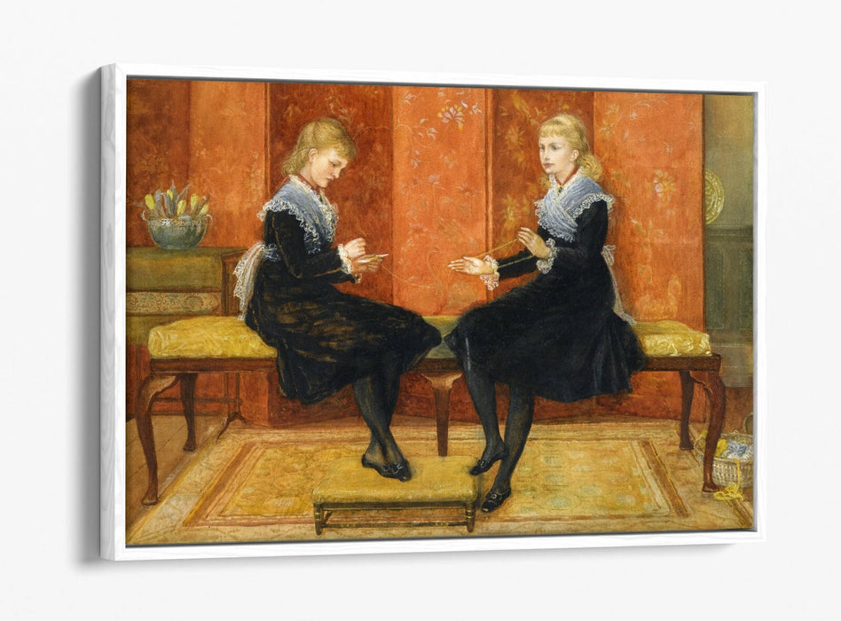 WALTER T CRANE, VIOLET AND LILY -FLOAT EFFECT CANVAS WALL ART PIC PRINT