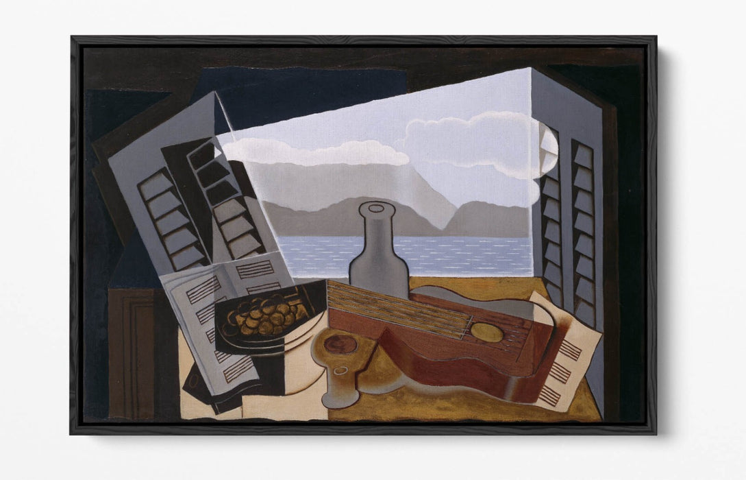 JUAN GRIS, THE OPEN WINDOW -FLOAT EFFECT CANVAS WALL ART PRINT